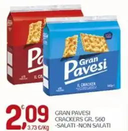 Crai Gran pavesi crackers, salati, non salati offerta