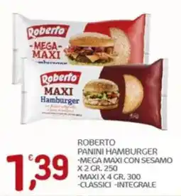 Crai Roberto panini hamburger, mega maxi con sesamo offerta