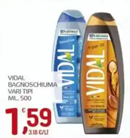 Crai Vidal bagnoschiuma offerta
