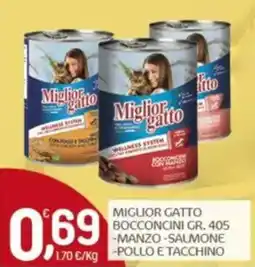 Crai Miglior gatto bocconcini, manzo, salmone, pollo e tacchino offerta