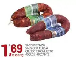 Crai San vincenzo salsiccia curva offerta