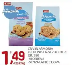 Crai Crai in armonia frollini senza zuccheri offerta