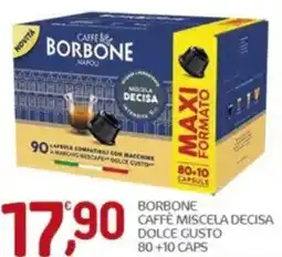 Crai Borbone caffè miscela decisa dolce gusto offerta