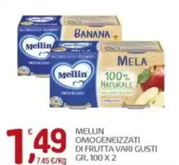 Crai Mellin omogeneizzati di frutta offerta