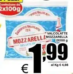 DEM Valcolatte mozzarella offerta