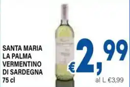 DEM Santa maria la palma vermentino di sardegna offerta