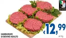 DEM Hamburger di bovino adulto offerta