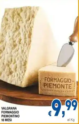 DEM Valgrana formaggio piemontino offerta