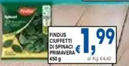DEM Findus ciuffetti di spinaci primavera offerta