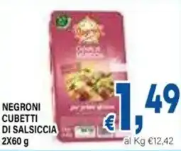 DEM Negroni cubetti di salsiccia offerta