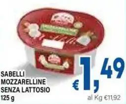 DEM Sabelli mozzarelline senza lattosio offerta
