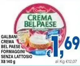 DEM Galbani crema bel paese formaggini senza lattosio offerta