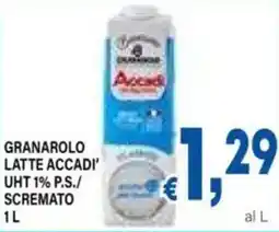 DEM Granarolo latte accadi' uht 1% p.s./ scremato offerta
