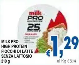DEM Milk pro high protein fiocchi di latte senza lattosio offerta