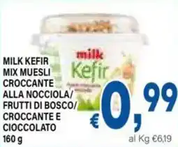 DEM Milk kefir mix muesli croccante alla nocciola/ frutti di bosco/ croccante e cioccolato offerta