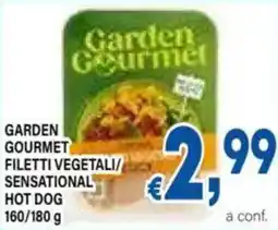DEM Garden gourmet filetti vegetali/ sensational hot dog offerta