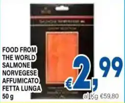 DEM Food from the world salmone norvegese affumicato fetta lunga offerta