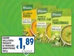 DEM Knorr vellutata/ passato di verdure/ minestrone offerta