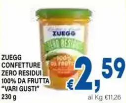 DEM Zuegg confetture zero residui 100% da frutta offerta