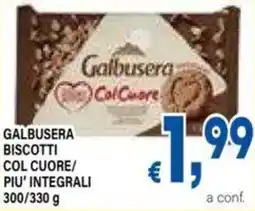 DEM Galbusera biscotti col cuore/ piu' integrali offerta