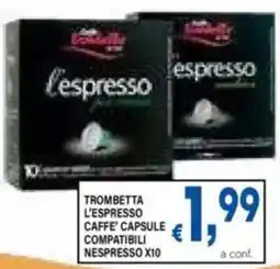 DEM Trombetta l'espresso caffe' capsule compatibili nespresso offerta