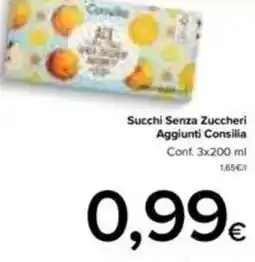 DEM Succhi Senza Zuccheri Aggiunti Consilia offerta