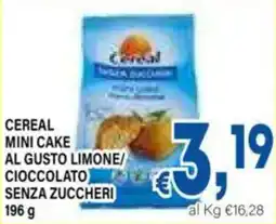 DEM Cereal mini cake al gusto limone/ cioccolato senza zuccheri offerta