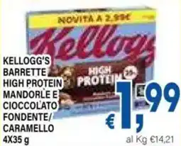 DEM Kellogg's barrette high protein mandorle e cioccolato fondente/ caramello offerta