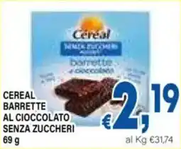 DEM Cereal barrette al cioccolato senza zuccheri offerta