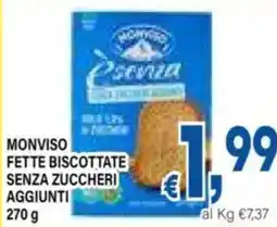 DEM Monviso fette biscottate senza zuccheri aggiunti offerta
