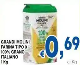 DEM Grandi molini farina tipo 0 100% grano italiano offerta