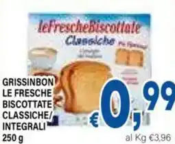 DEM Grissinbon le fresche biscottate classiche integrali offerta