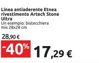 Carrefour Linea antiaderente etnea rivestimento artech stone ultra offerta