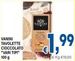 DEM Vanini tavolette cioccolato offerta