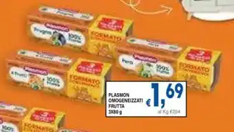 DEM Plasmon omogeneizzati frutta offerta