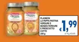 DEM Plasmon la pappa pastina verdure e manzo/verdure e prosciutto cotto offerta
