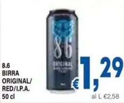 DEM 8.6 birra original/ red/i.p.a. offerta