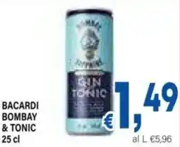 DEM Bacardi bombay & tonic offerta