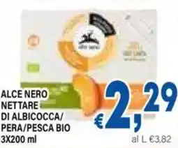 DEM Alce nero nettare di albicocca/ pera/pesca bio offerta