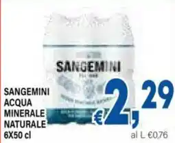 DEM Sangemini acqua minerale naturale offerta