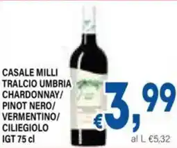 DEM Casale milli tralcio umbria chardonnay/ pinot nero/ vermentino/ ciliegiolo igt offerta