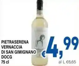 DEM Pietraserena vernaccia di san gimignano docg offerta