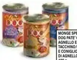 DEM Monge special dog pate' con agnello e tacchino/pollo e coniglio/trippa di agnello offerta
