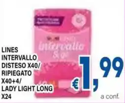 DEM Lines intervallo disteso x40/ ripiegato lady light long x24 offerta