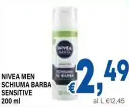 DEM Nivea men schiuma barba sensitive offerta