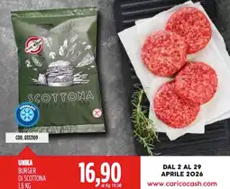 Carico Cash & Carry Unika burger di scottona offerta