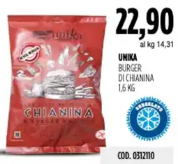 Carico Cash & Carry Unika burger di chianina offerta