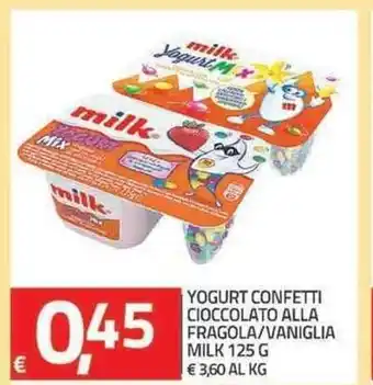 TuoDi Yogurt Confetti Cioccolato Alla Fragola/Vaniglia Milk 125g offerta