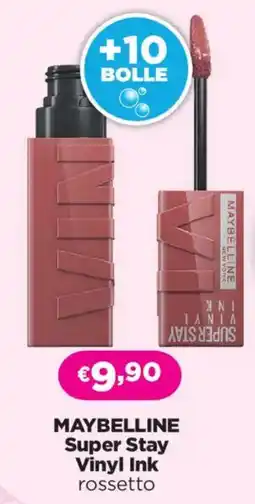 Acqua & Sapone MAYBELLINE Super Stay Vinyl Ink rossetto offerta