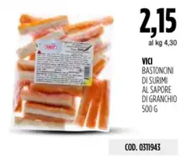 Carico Cash & Carry Vici bastoncini di surimi al sapore di granchio offerta